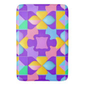 Kleurrijke Abstracte geometrische patronen Badmat (Voorkant Verticaal)