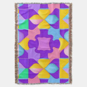 Kleurrijke Abstracte geometrische patronen Deken (Voorkant Verticaal)