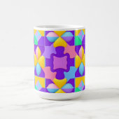 Kleurrijke Abstracte geometrische patronen Koffiemok (Center)