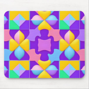 Kleurrijke Abstracte Geometrische Patronen Muismat
