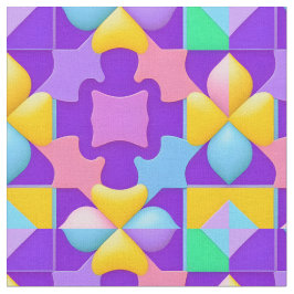 Kleurrijke Abstracte geometrische patronen Stof