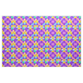 Kleurrijke Abstracte Geometrische Patronen Stof