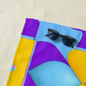 Kleurrijke Abstracte geometrische patronen Strandlaken (In situ)