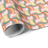 Kleurrijke Abstracte geometrische speldenwielen Cadeaupapier (Rol Hoek)