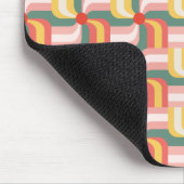 Kleurrijke Abstracte geometrische speldenwielen Muismat (Hoek)