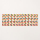 Kleurrijke Abstracte geometrische speldenwielen Yogamat (Voorkant (horizontaal))
