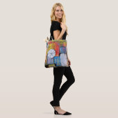 Kleurrijke Abstracte Geometrische Tote Bag (Op model)