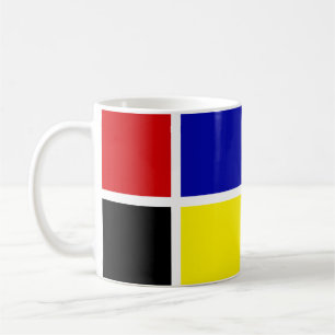 Kleurrijke Abstracte Geometrische Vorm Koffiemok