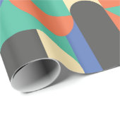 Kleurrijke Abstracte geometrische vormen Achtergro Cadeaupapier (Rol Hoek)