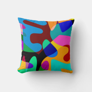 Kleurrijke Abstracte geometrische vormen Achtergro Kussen
