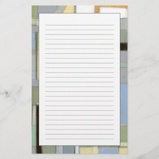 Kleurrijke Abstracte geometrische vormen Briefpapier (Voorkant)