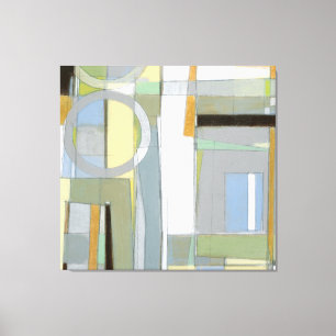 Kleurrijke Abstracte geometrische vormen Canvas Afdruk