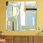 Kleurrijke Abstracte geometrische vormen Canvas Afdruk (Insitu (Woonkamer))