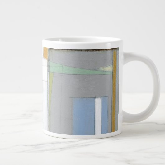 Kleurrijke Abstracte geometrische vormen Grote Koffiekop (Rechts)