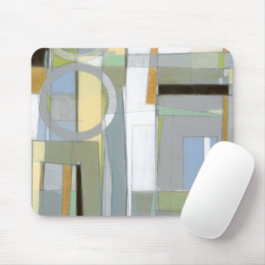 Kleurrijke Abstracte geometrische vormen Muismat (Met muis)