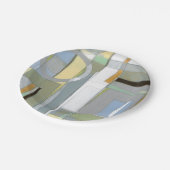 Kleurrijke Abstracte geometrische vormen Papieren Bordje (Gekanteld)