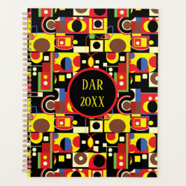 Kleurrijke Abstracte geometrische vormen Planner