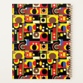 Kleurrijke Abstracte geometrische vormen Planner (Achterkant)