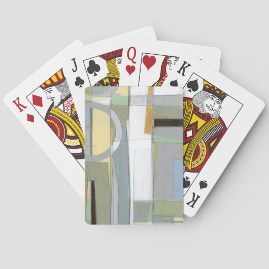 Kleurrijke Abstracte geometrische vormen Pokerkaarten (Achterkant)