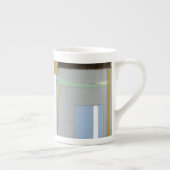 Kleurrijke Abstracte geometrische vormen Porselein Kop (Rechts)