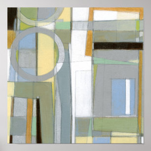 Kleurrijke Abstracte geometrische vormen Poster