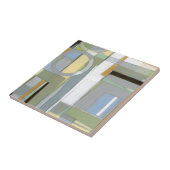 Kleurrijke Abstracte geometrische vormen Tegeltje (Zijkant)