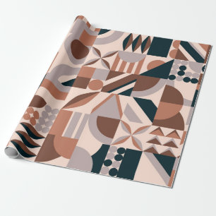 Kleurrijke abstracte geometrische vormmozaïekbackg cadeaupapier