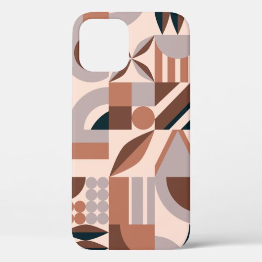 Kleurrijke abstracte geometrische vormmozaïekbackg Case-Mate iPhone case (Achterkant)