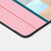 Kleurrijke Abstracte gepersonaliseerde bureaumat (Hoek)