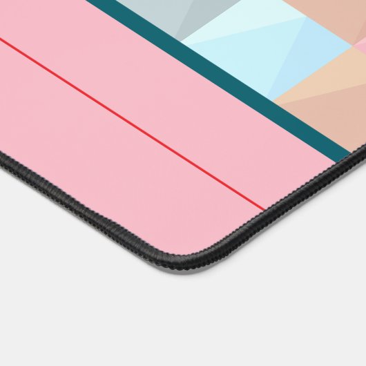 Kleurrijke Abstracte gepersonaliseerde bureaumat (Hoek)