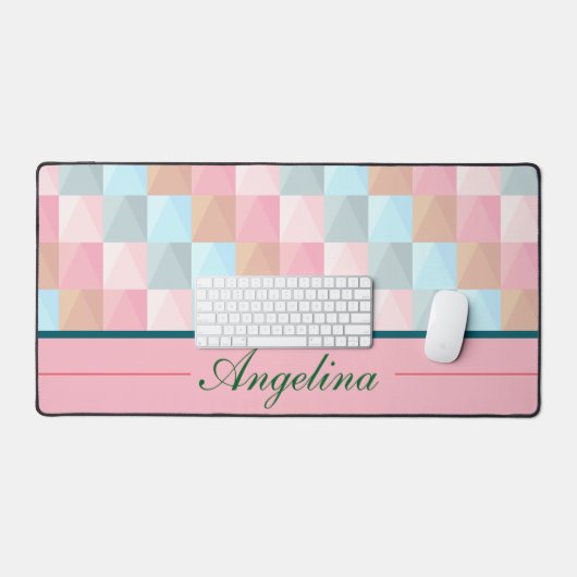 Kleurrijke Abstracte gepersonaliseerde bureaumat (Keyboard & Muis)