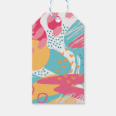 Kleurrijke Abstracte gepersonaliseerde Cadeaulabel (Voorkant)