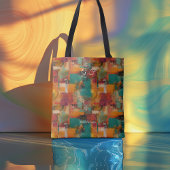 Kleurrijke Abstracte gepersonaliseerde Canvas tas