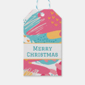 Kleurrijke Abstracte Gepersonaliseerde Gift Tag Cadeaulabel (Voorkant)