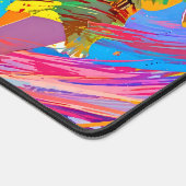 Kleurrijke Abstracte gestileerde Pop Art Anime Roc Bureaumat (Hoek)