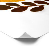 Kleurrijke Abstracte Gevoelde Bloemige Boho Kinder Poster (Hoek)