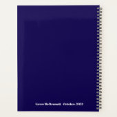 Kleurrijke Abstracte Gezichtplanner Planner (Achterkant)