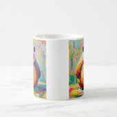 Kleurrijke abstracte gigantische beer panda art de koffiemok (Center)