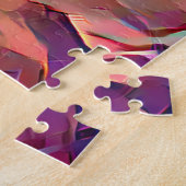 Kleurrijke Abstracte Giraffe | Moeilijk Legpuzzel (Zijkant)