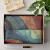 Kleurrijke Abstracte Golf Decoupage Tissuepapier (Geschenk)