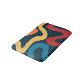 Kleurrijke abstracte golven badmat (Gekanteld)