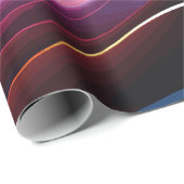 Kleurrijke Abstracte golven Cadeaupapier (Rol Hoek)
