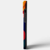 Kleurrijke Abstracte golven Case-Mate iPhone Case (Achterkant / Links)