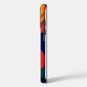 Kleurrijke Abstracte golven Case-Mate iPhone Case (Achterkant / Links)