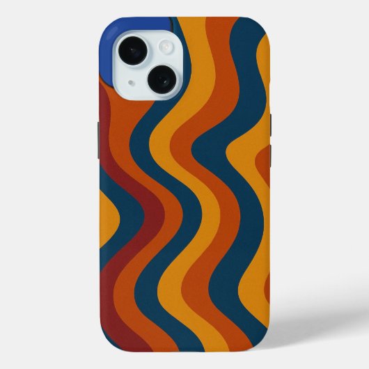 Kleurrijke Abstracte Golven Hoesje-Mate Case-Mate iPhone Case (Achterkant)