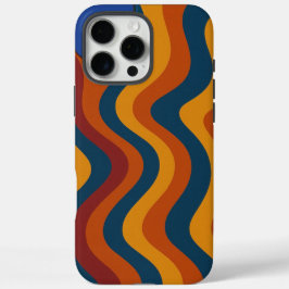 Kleurrijke Abstracte Golven Hoesje-Mate iPhone 16 Pro Max Hoesje
