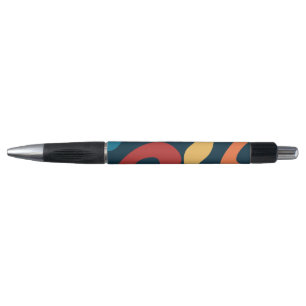 Kleurrijke abstracte golven pen