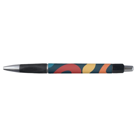 Kleurrijke abstracte golven pen (Voorkant)