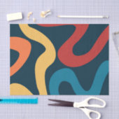 Kleurrijke abstracte golven tissuepapier (Craft)