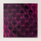 Kleurrijke Abstracte golven zwarte achtergrond Legpuzzel (Verticaal)